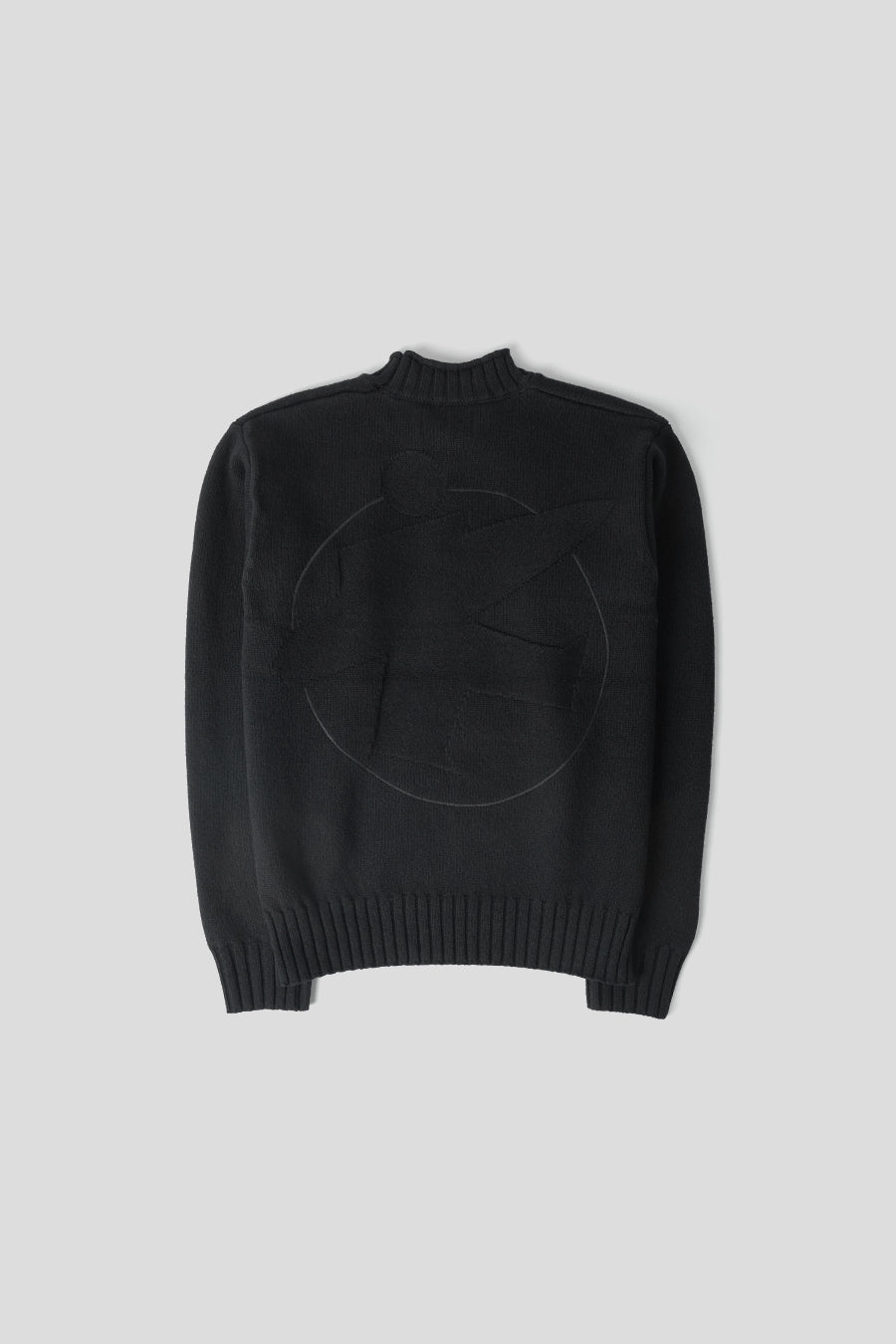 Stussy - TRICOT TONAL NECK NOIR - LE LABO STORE