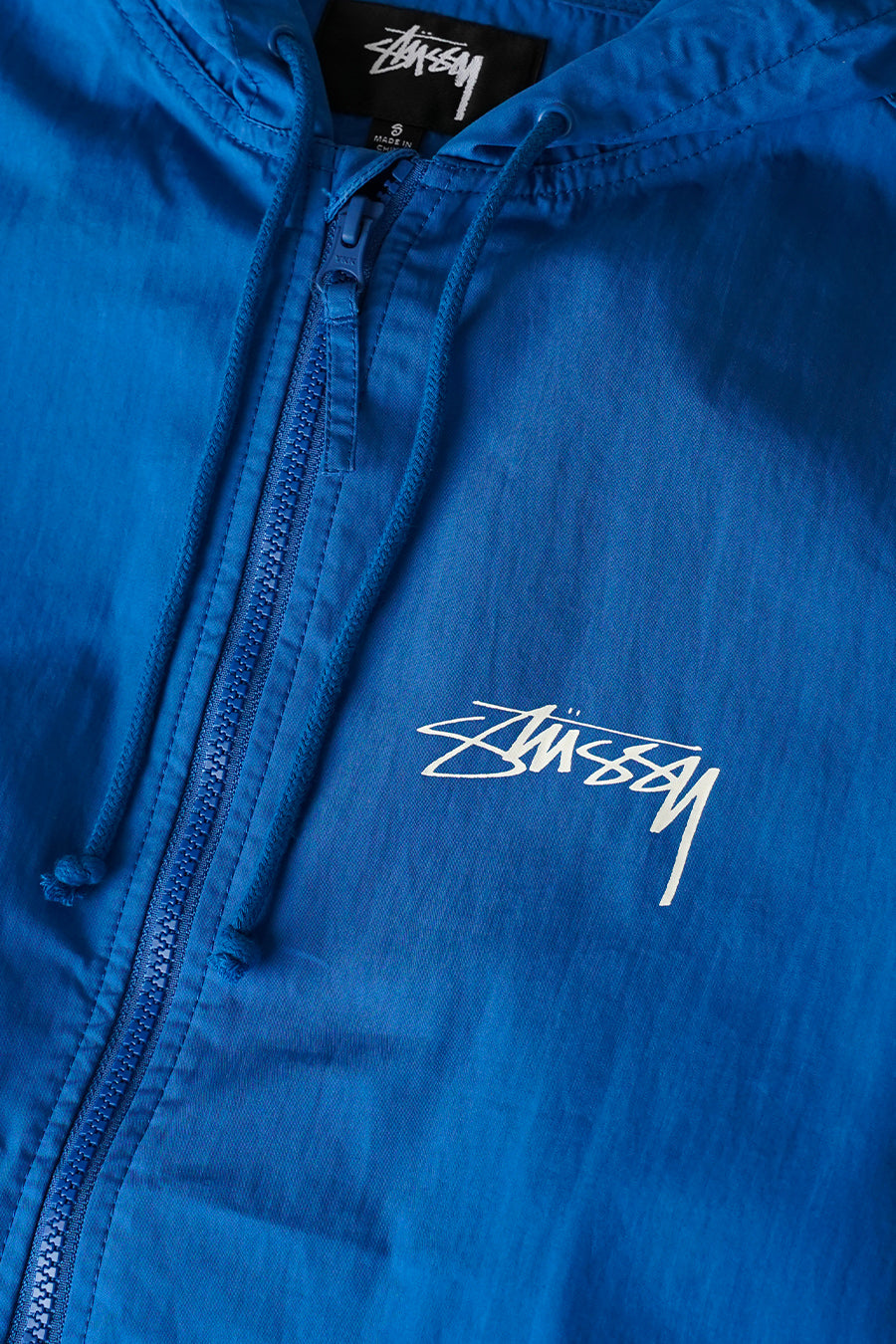 Stussy - VESTE BEACH SHELL COTTON WAX BLEUE - LE LABO STORE