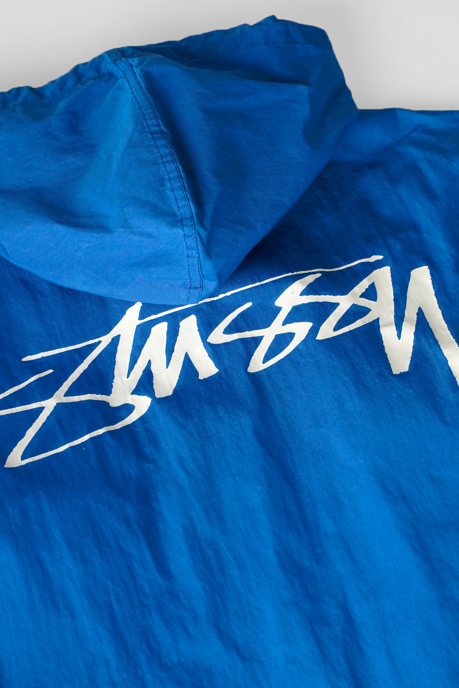 Stussy - VESTE BEACH SHELL COTTON WAX BLEUE - LE LABO STORE