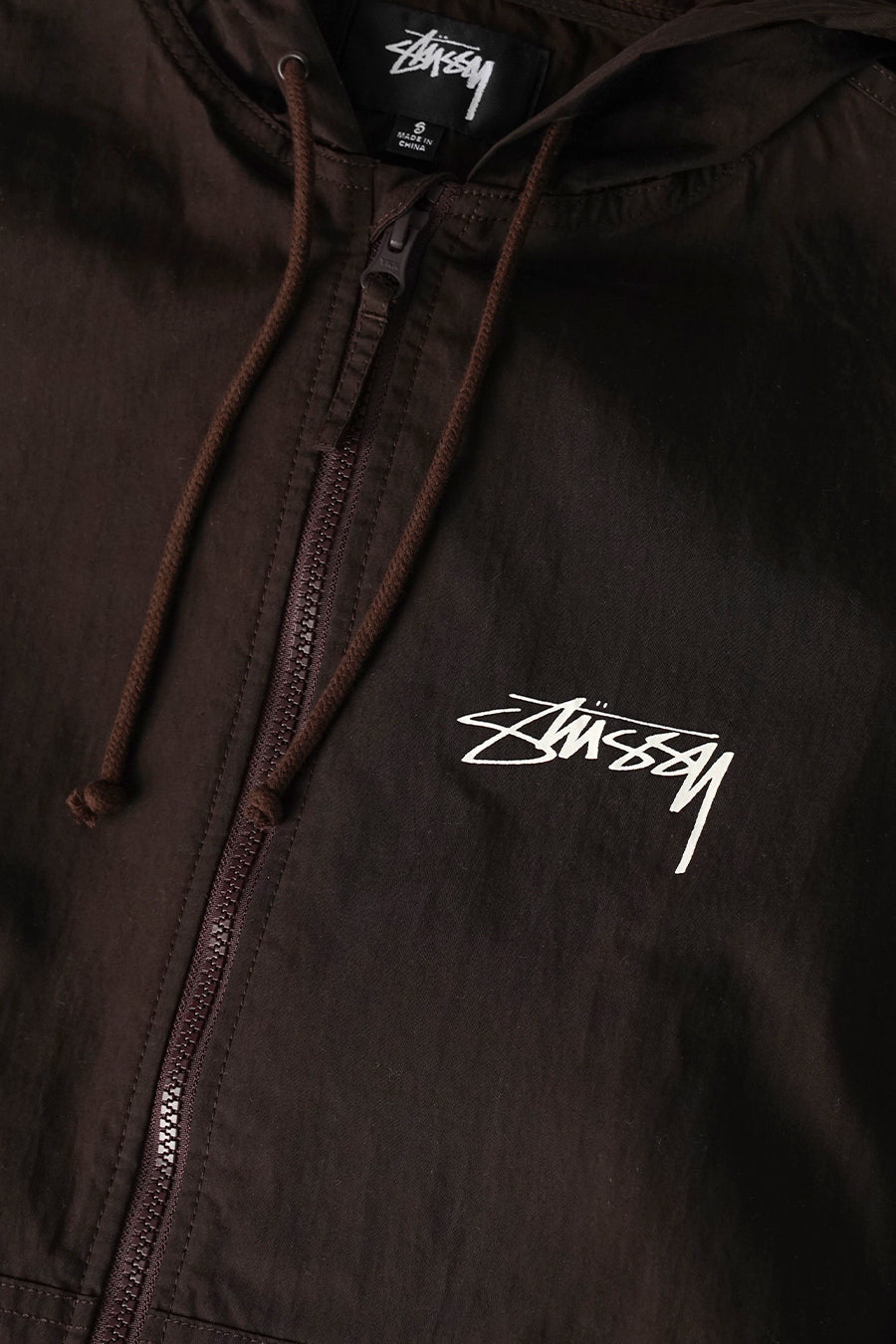 Stussy - VESTE BEACH SHELL COTTON WAX MARRON - LE LABO STORE
