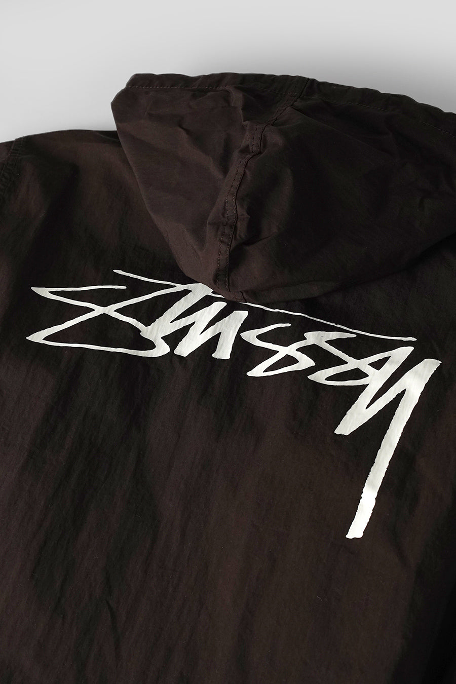 Stussy - VESTE BEACH SHELL COTTON WAX MARRON - LE LABO STORE