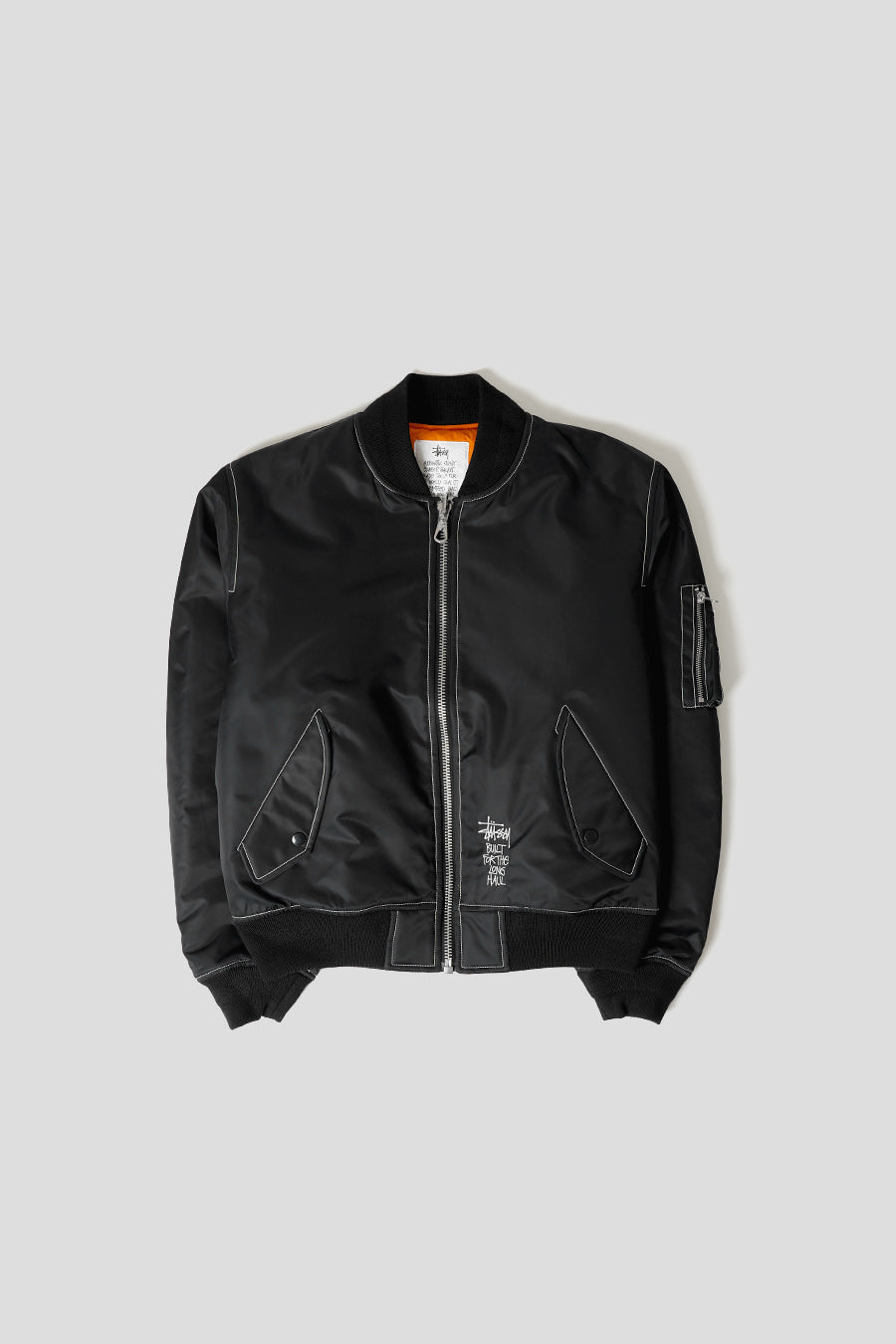 Stussy BLACK REVERSIBLE BOMBER JACKET LE LABO STORE stussy-black-reversible-bomber-jacket-le-labo-store