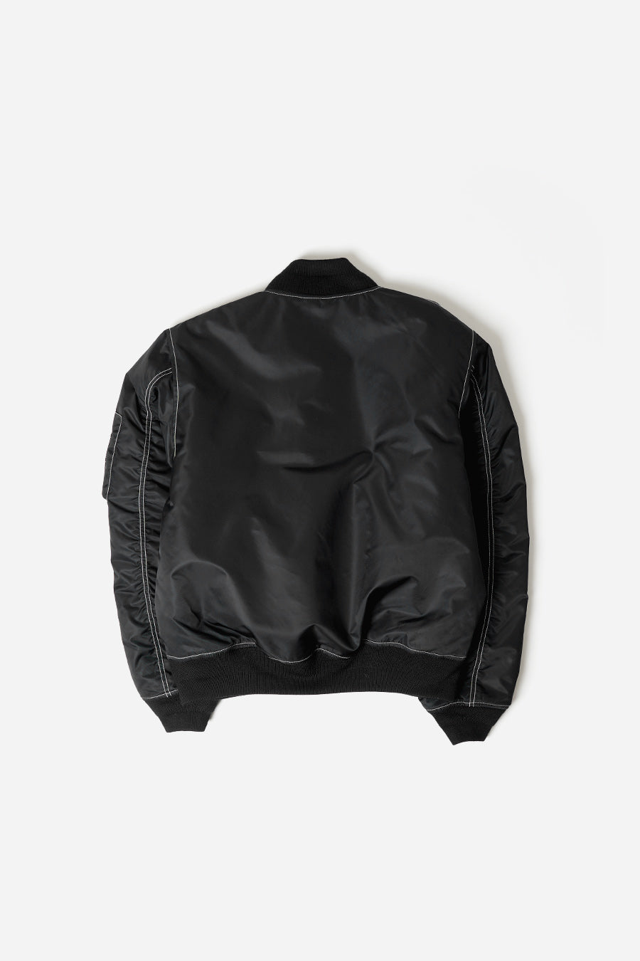 Veste bomber noire satinée - Cozette Lille Veste bomber noire satinée - Cozette Lille