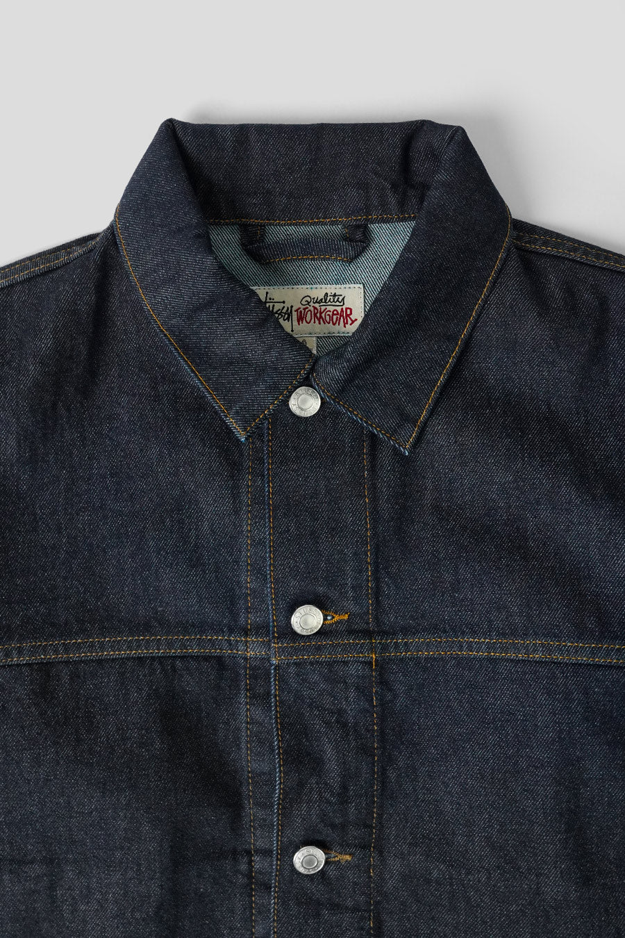 Stussy - RINSED INDIGO TRUCKER DENIM JACKET – LE LABO STORE
