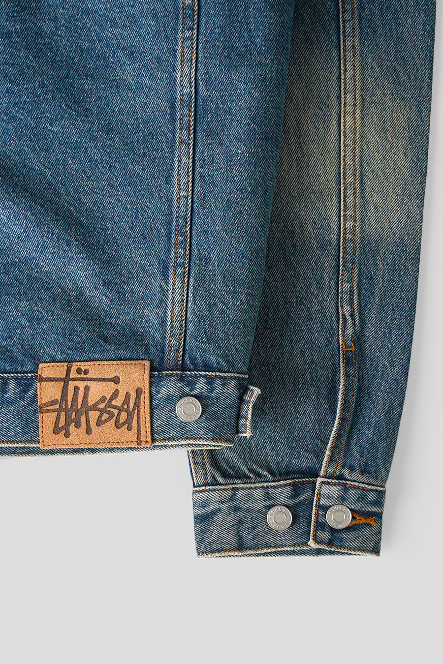 Stussy - VESTE TRUCKER DENIM WASH INDIGO - LE LABO STORE