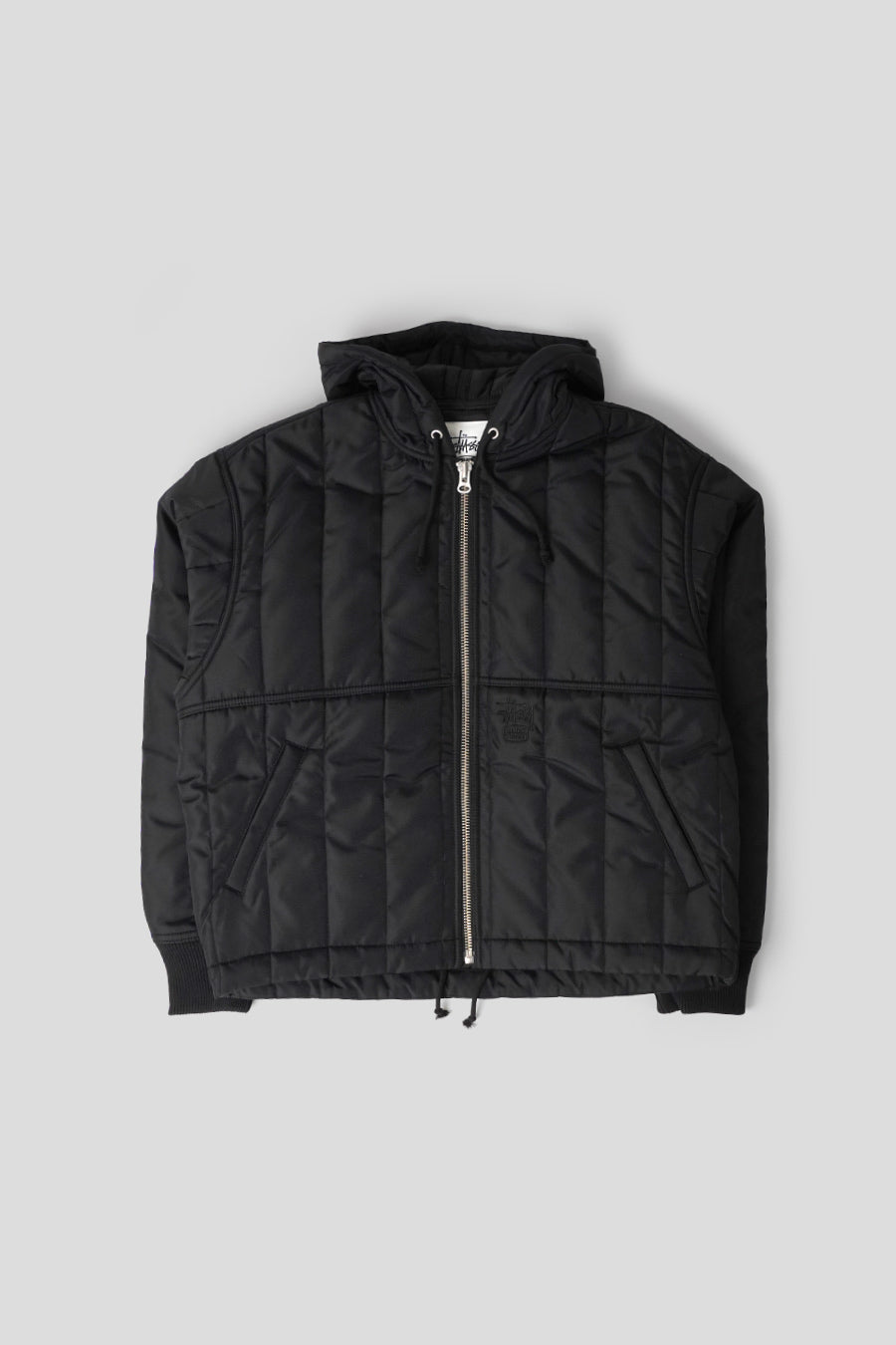Stussy - VESTE WORK QUILTED NYLON NOIRE - LE LABO STORE