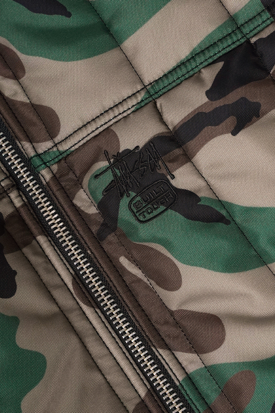 Stussy - VESTE WORK QUILTED NYLON WOODLAND CAMO - LE LABO STORE