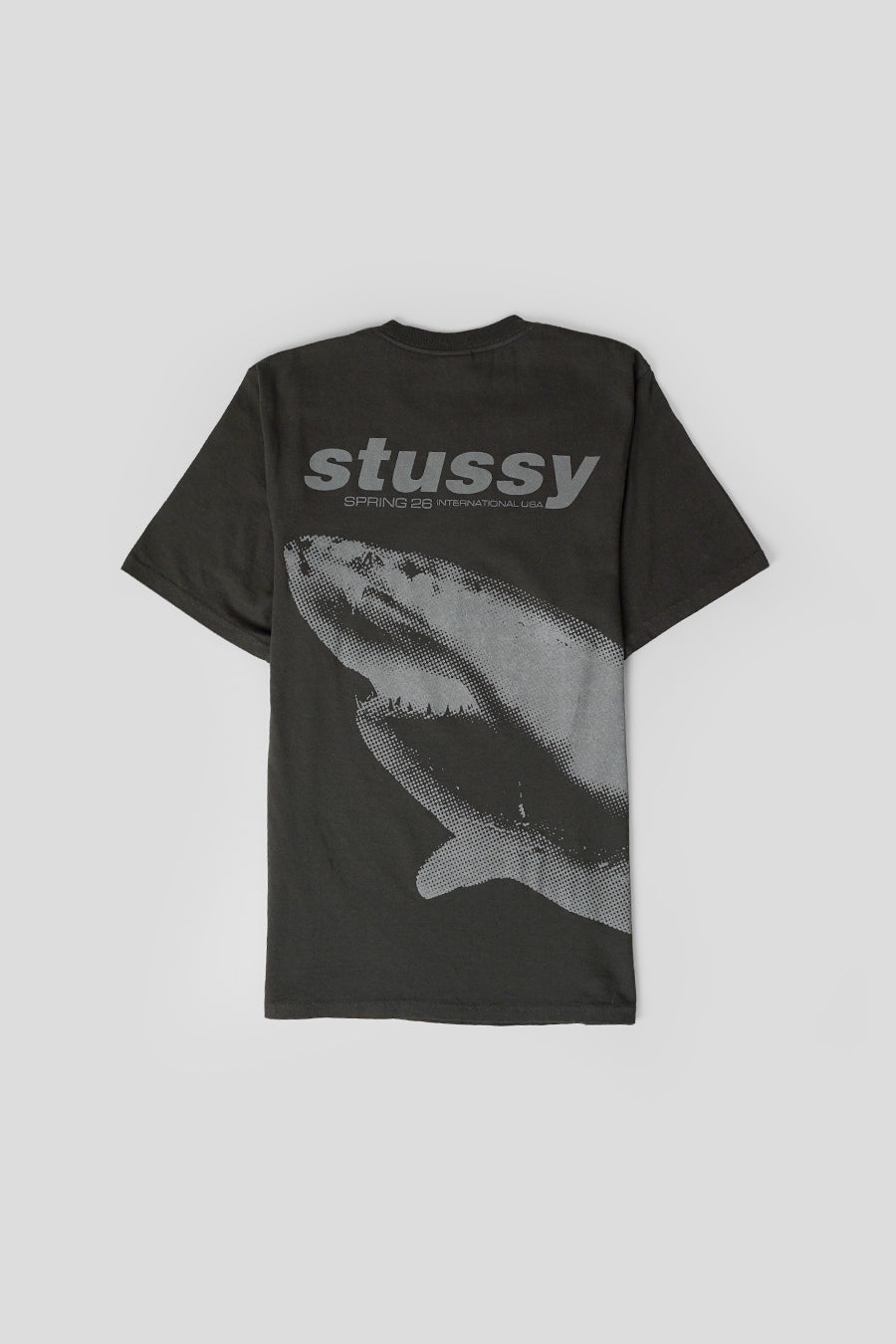 Stussy - FADED BLACK SHARK PIG. DYED T-SHIRT - LE LABO STORE