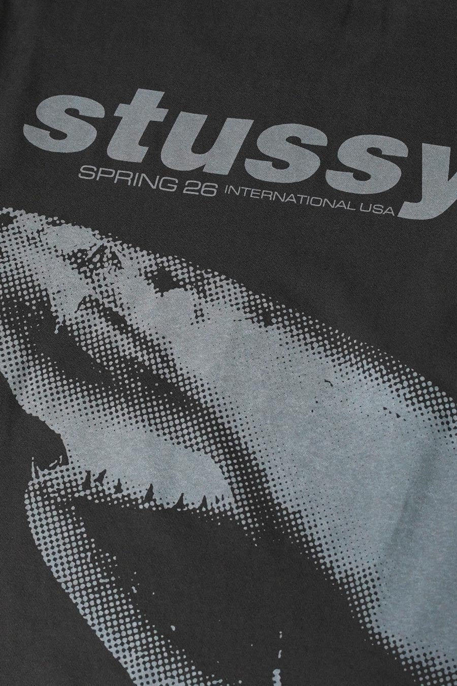 Stussy - FADED BLACK SHARK PIG. DYED T-SHIRT - LE LABO STORE