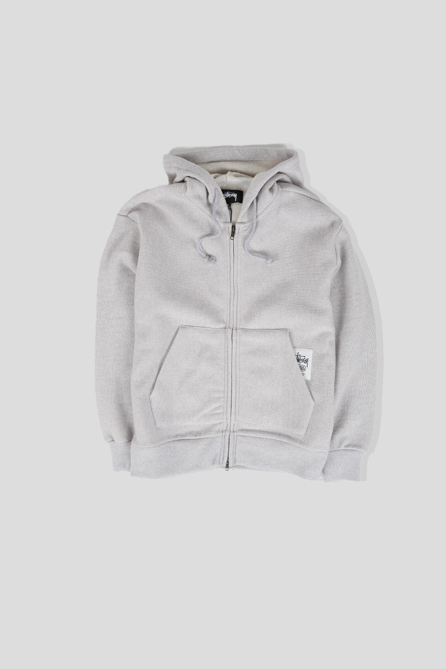 Stussy - HOODIE ZIP BRASS KNIT GIRS CHINE - LE LABO STORE
