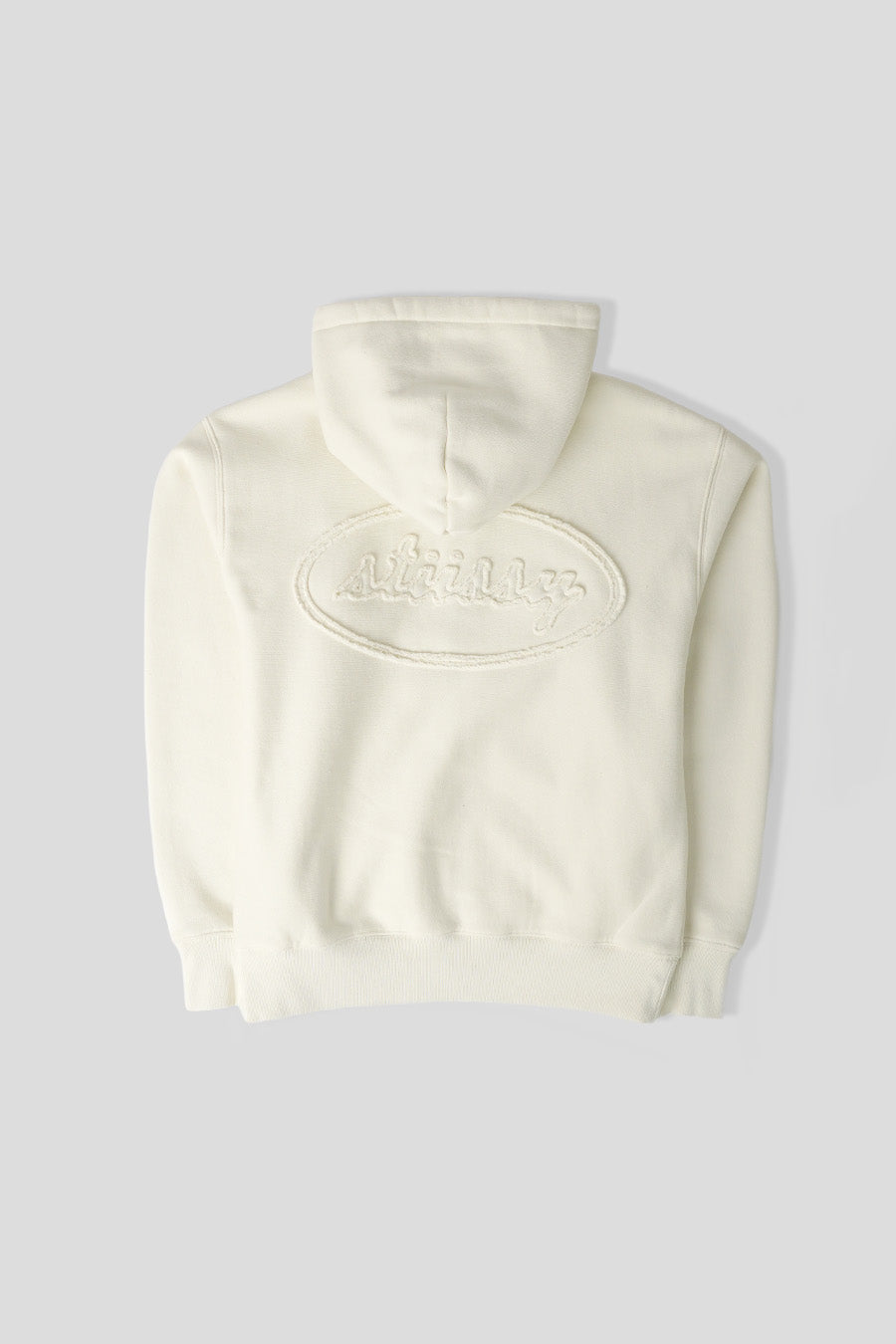 Stussy - HOODIE ZIP CURSIVE APPLIQUE NATURAL - LE LABO STORE