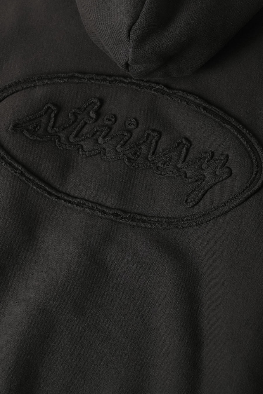 Stussy - HOODIE ZIP CURSIVE APPLIQUE NOIR - LE LABO STORE