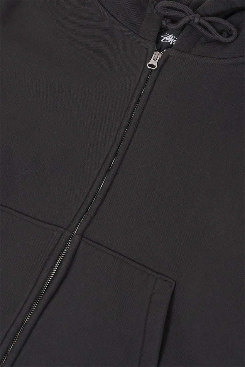 Stussy - HOODIE ZIP BASIC DIAMOND NOIR - LE LABO STORE
