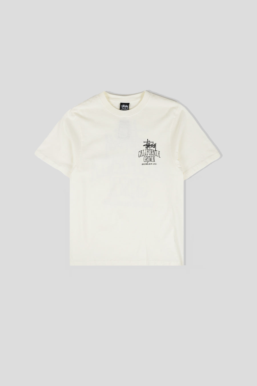 Stussy - T-SHIRT CALI GROWN PIG. DYED BLANC NATUREL - LE LABO STORE