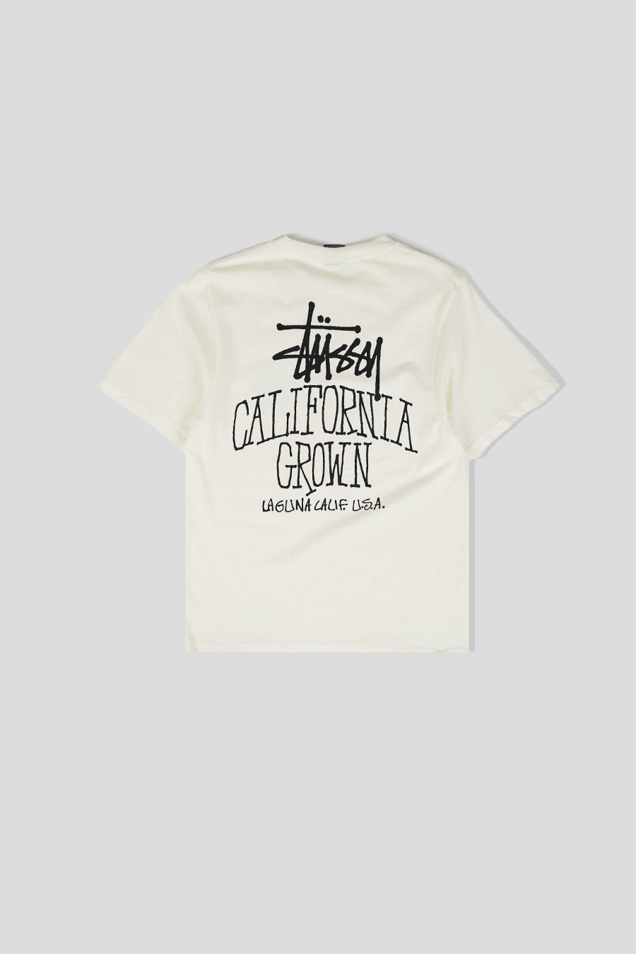 Stussy - T-SHIRT CALI GROWN PIG. DYED BLANC NATUREL - LE LABO STORE