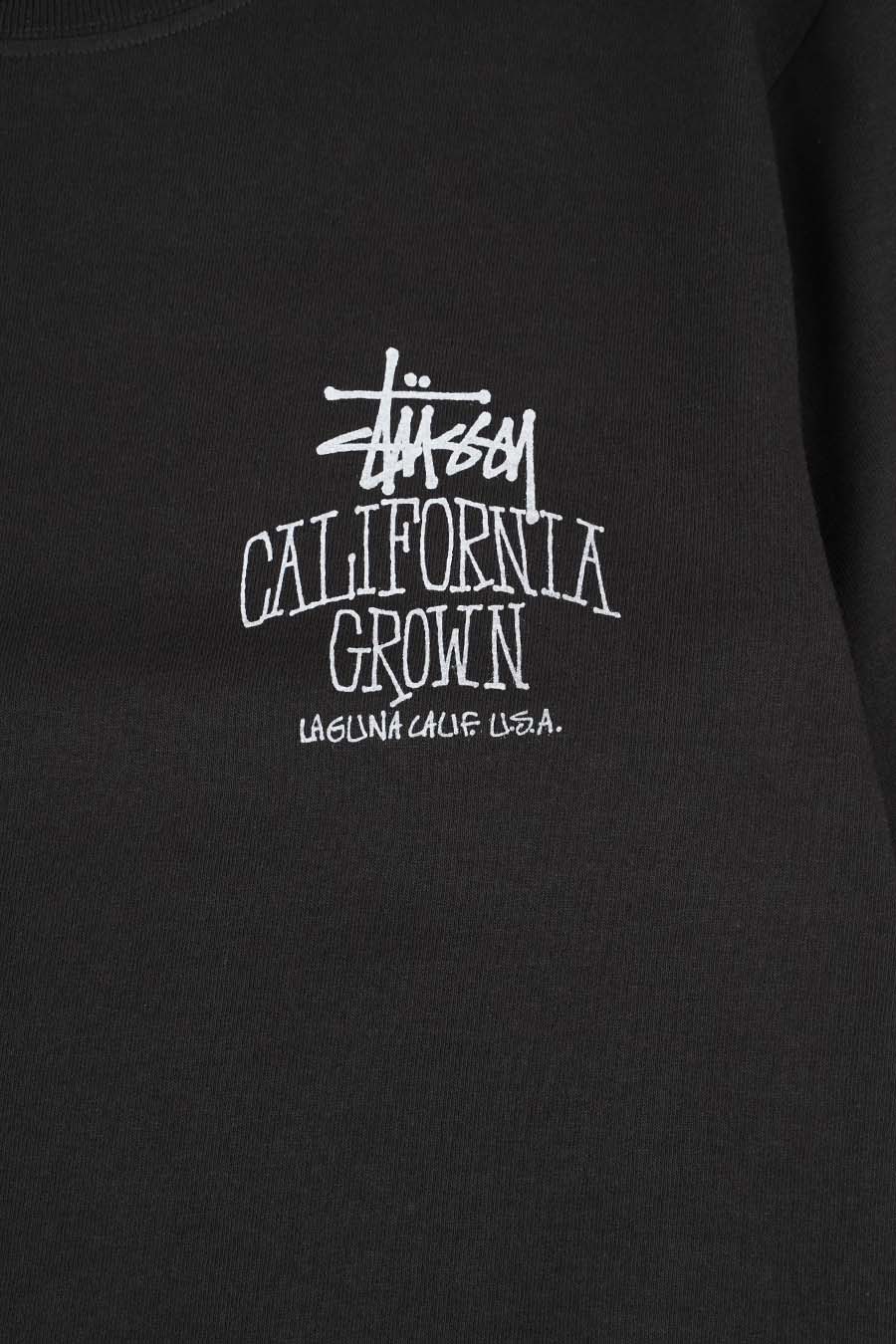 Stussy - T-SHIRT CALI GROWN PIG. DYED NOIR DÉCOLORÉ - LE LABO STORE