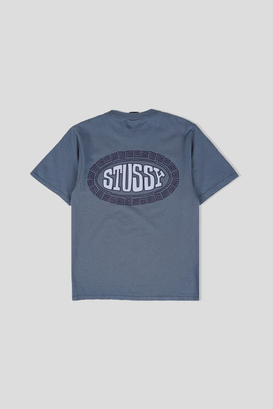 Stussy - T-SHIRT TILE OVAL PIG. DYED BLEU MARINE - LE LABO STORE