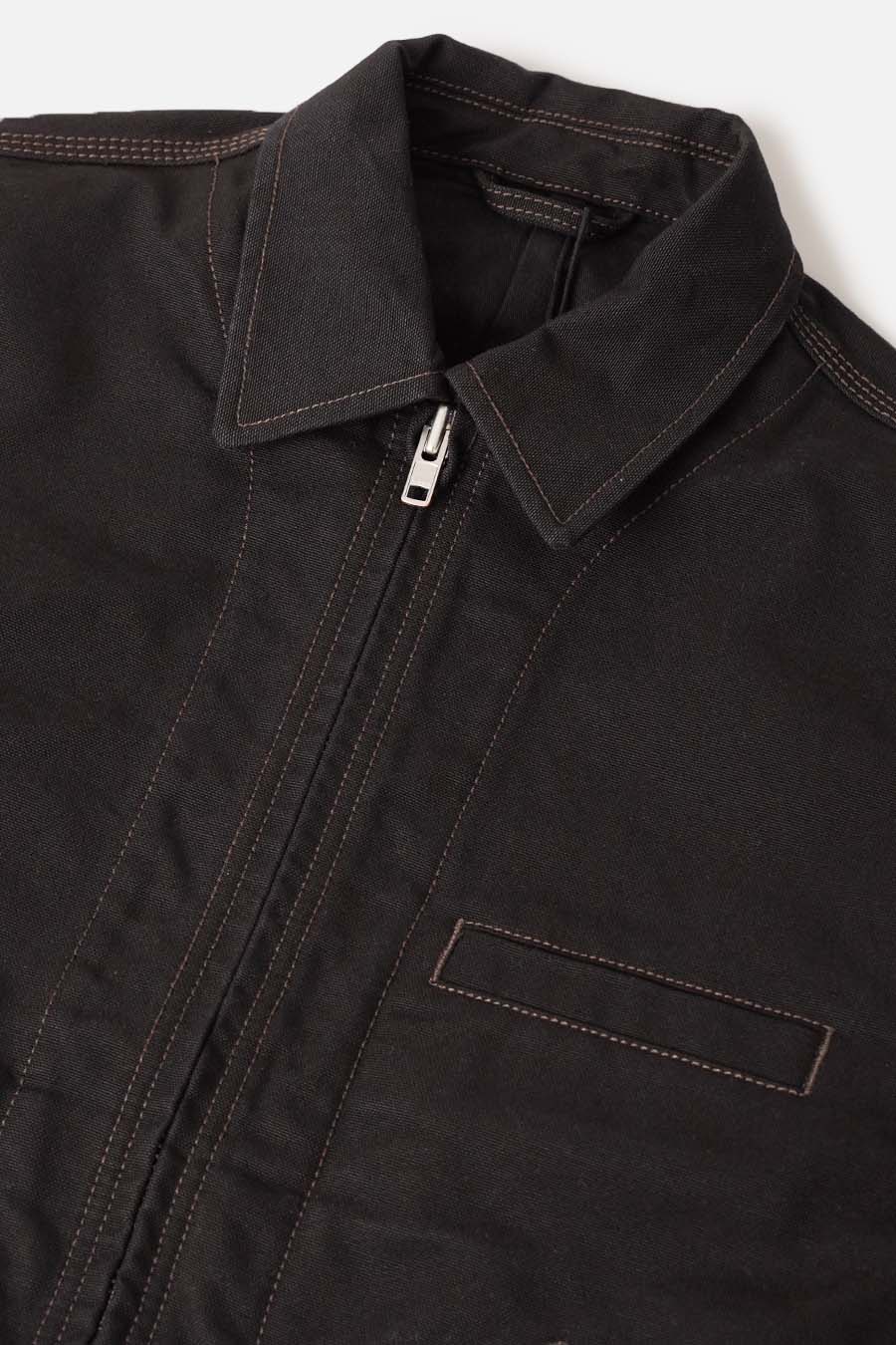 Stussy - BLACK WORK COLLARED JACKET - LE LABO STORE