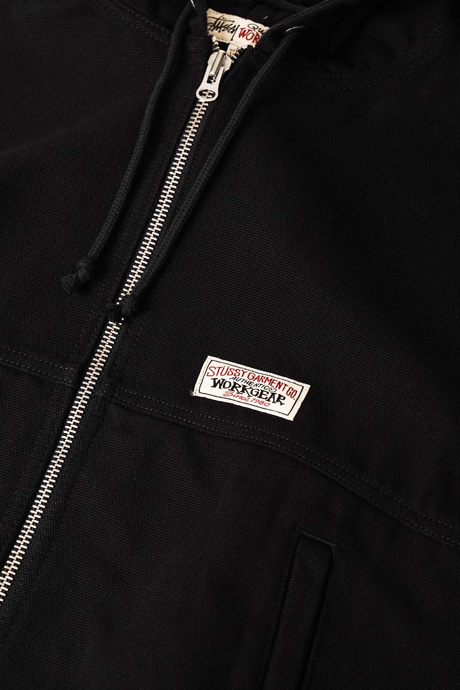 Stussy - BLACK WORK UNLINED CANVAS JACKET - LE LABO STORE