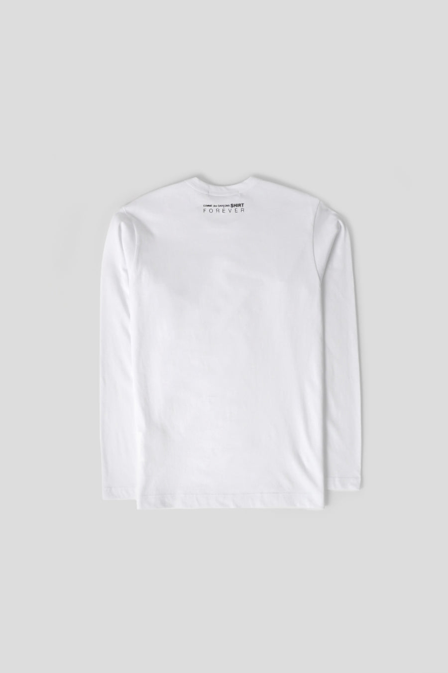 Comme des garçons SHIRT - T-SHIRT MANCHES LONGUES CDG SHIRT FOREVER BLANC - LE LABO STORE