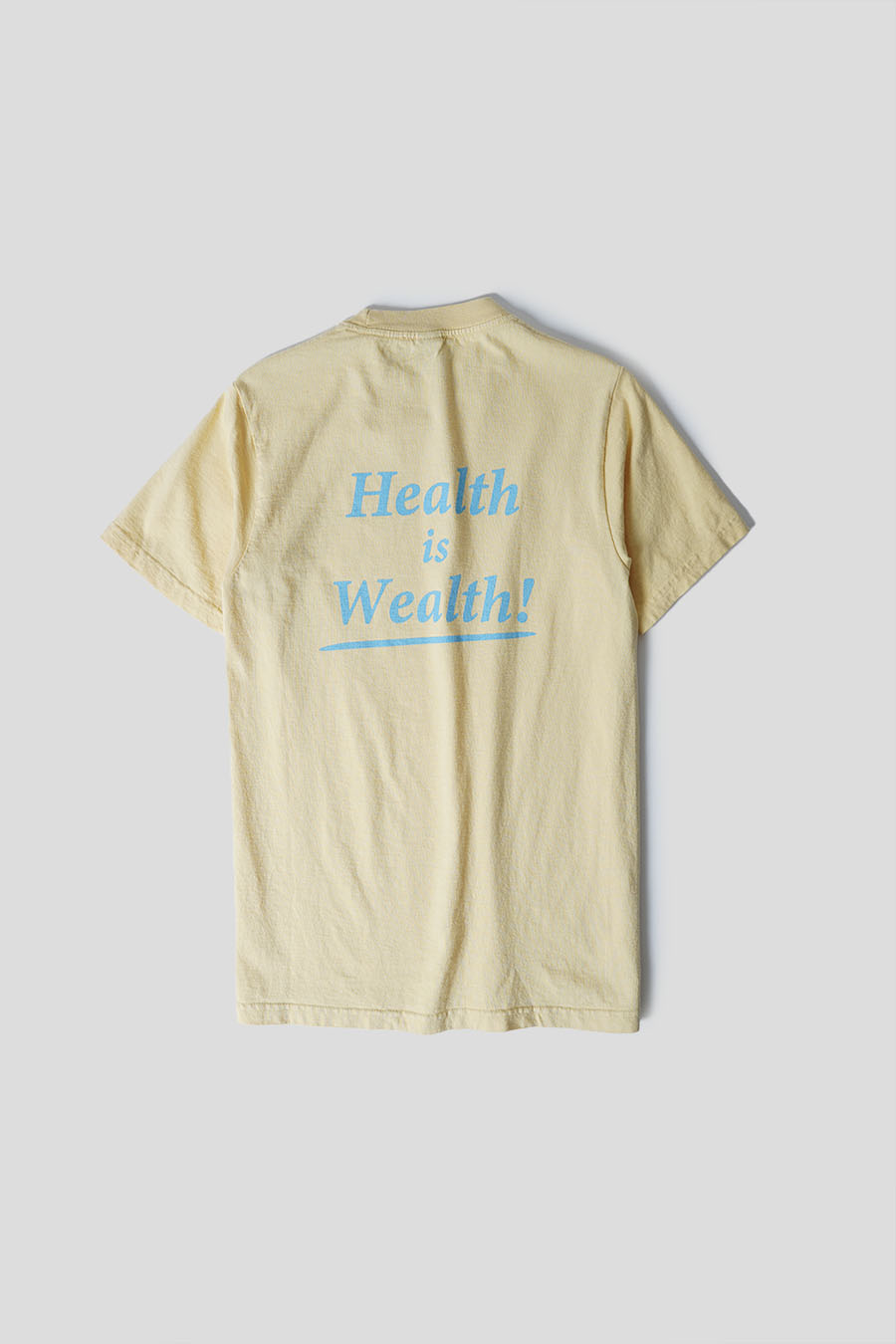 Sporty & Rich - PALE YELLOW HEALTH IS WEALTH T-SHIRT – LE LABO STORE