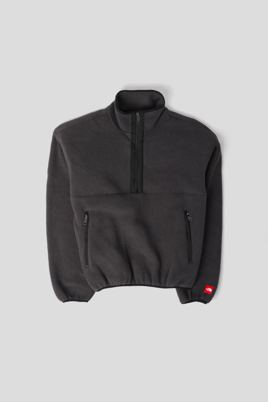 The North Face - VESTE POLAIRE DEMI-ZIP RED BOX GRIS FONCÉ - LE LABO STORE