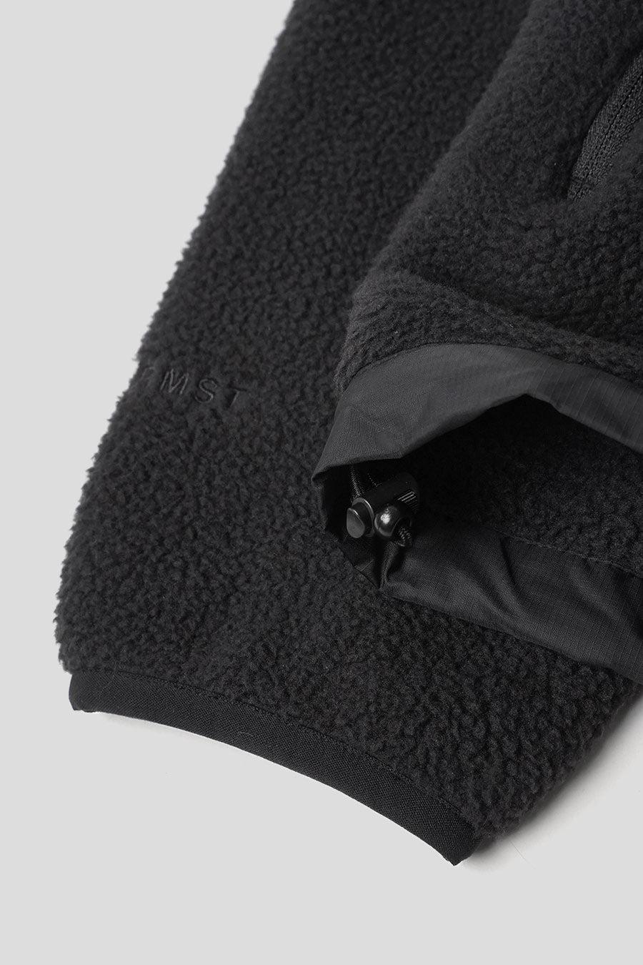 The North Face - DARK GREY DEMI-ZIPPED RED BOX FLEECE JACKET - LE LABO STORE