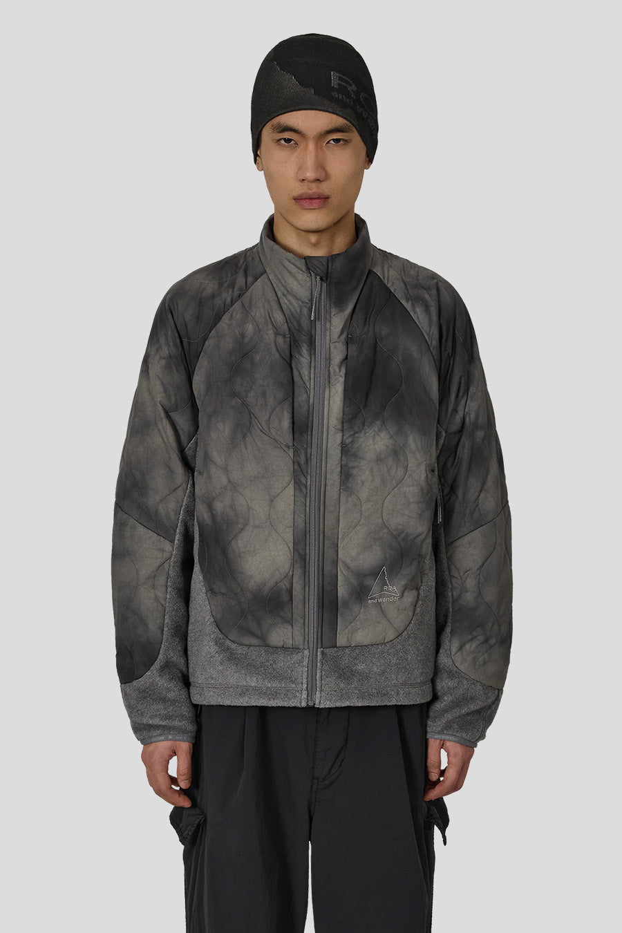 ROA HIKING - GREY ROA X AND WANDER QUILTED FLEECE JACKET  - LE LABO STORE