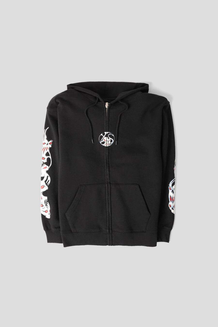 YARDSALE - BLACK BULLEYE ZIP HOODIE  - LE LABO STORE