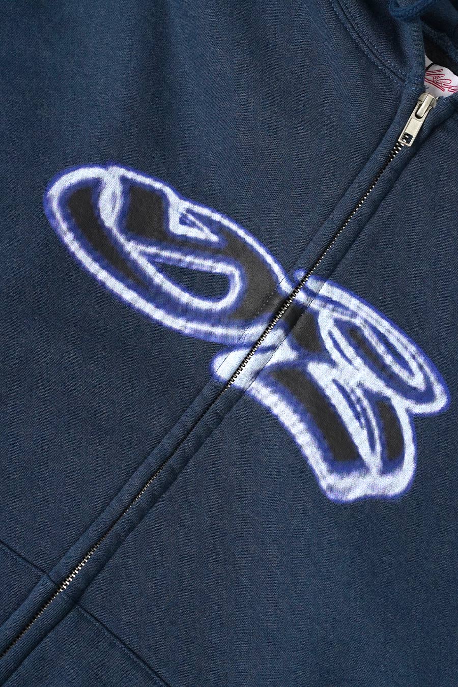 YARDSALE - HOODIE ZIPPÉ SPRAY BLEU - LE LABO STORE