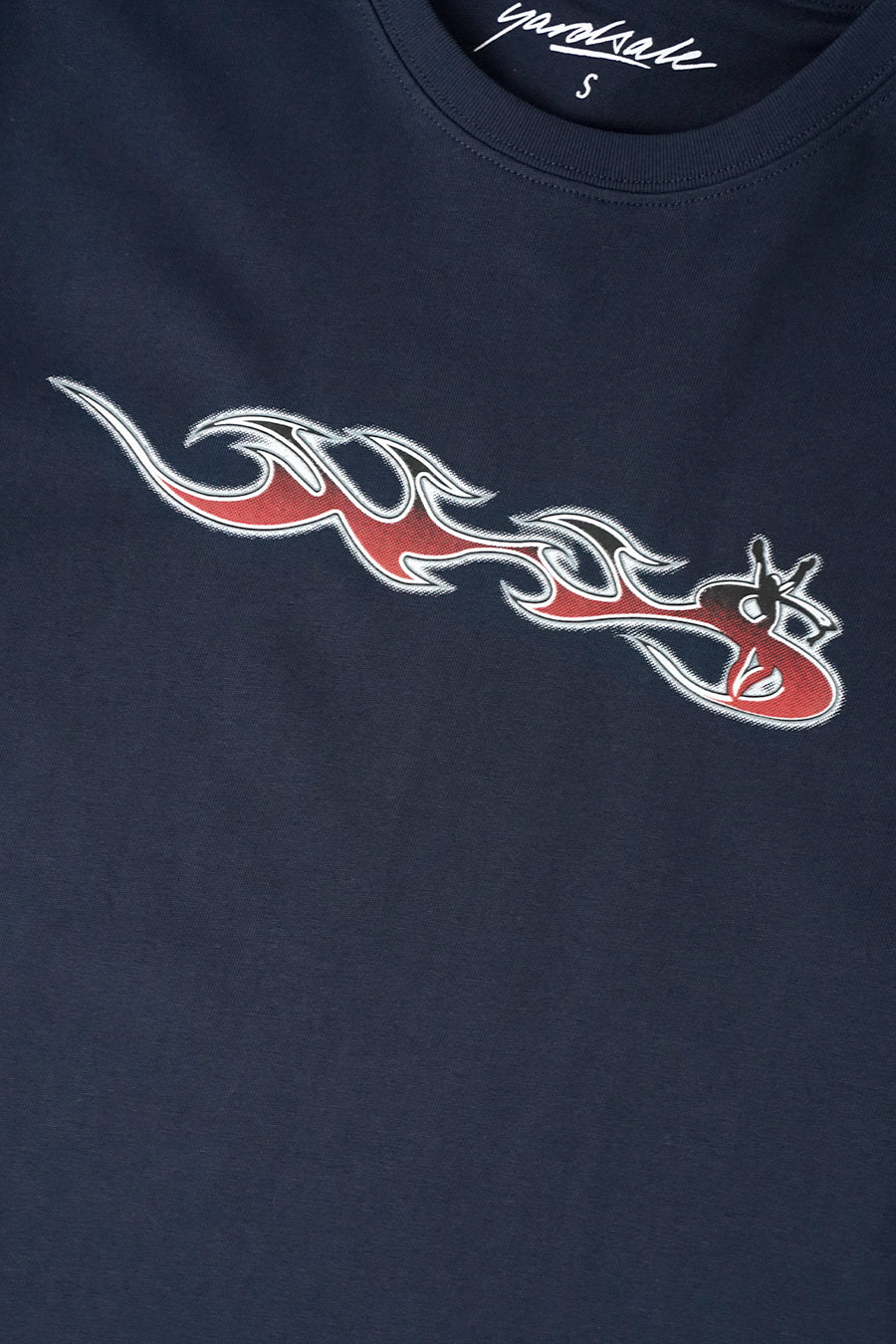 YARDSALE - NAVY PHANTASY FLAME T-SHIRT - LE LABO STORE