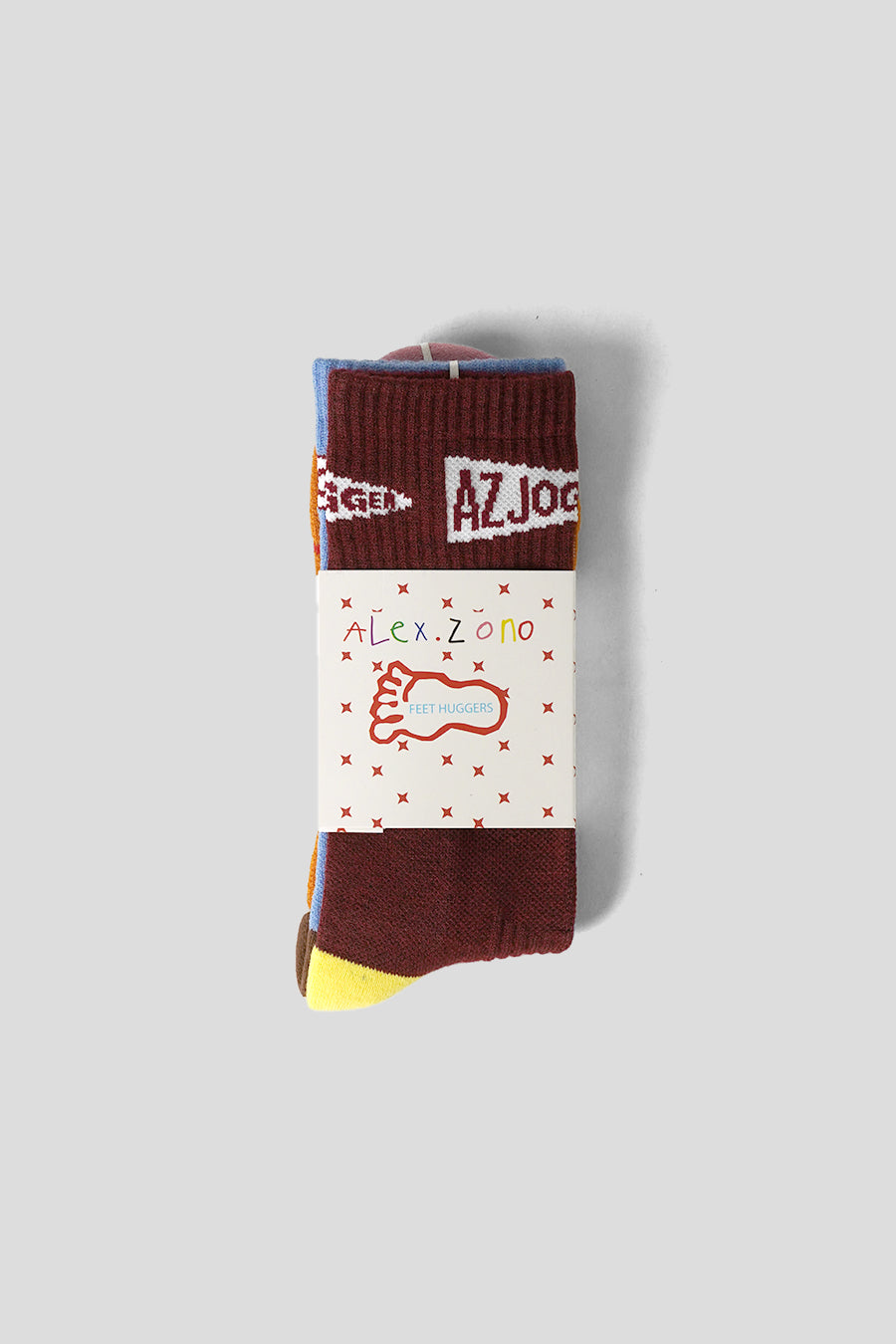ALEX ZONO - CHAUSSETTES RUNNING ROCKS MULTICOLORES - LE LABO STORE