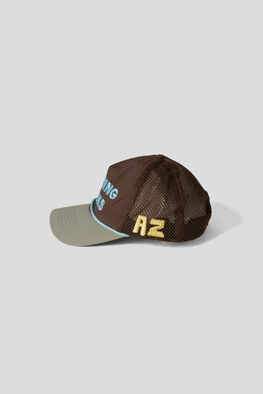 ALEX ZONO - CASQUETTE RUNNING ROCKS TRUCKER MARRON - LE LABO STORE