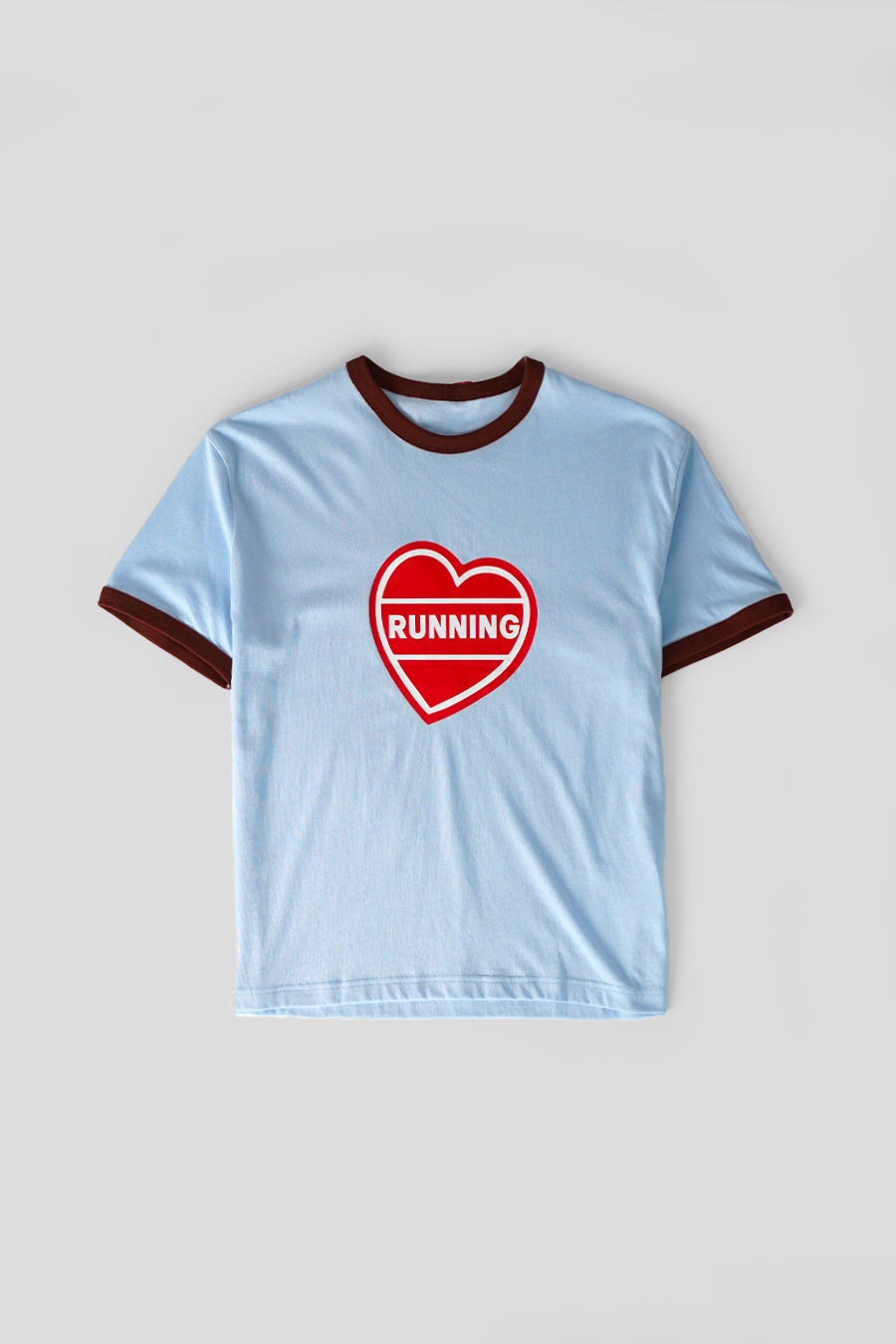 ALEX ZONO - T-SHIRT RUNNING RINGER BLEU CIEL - LE LABO STORE