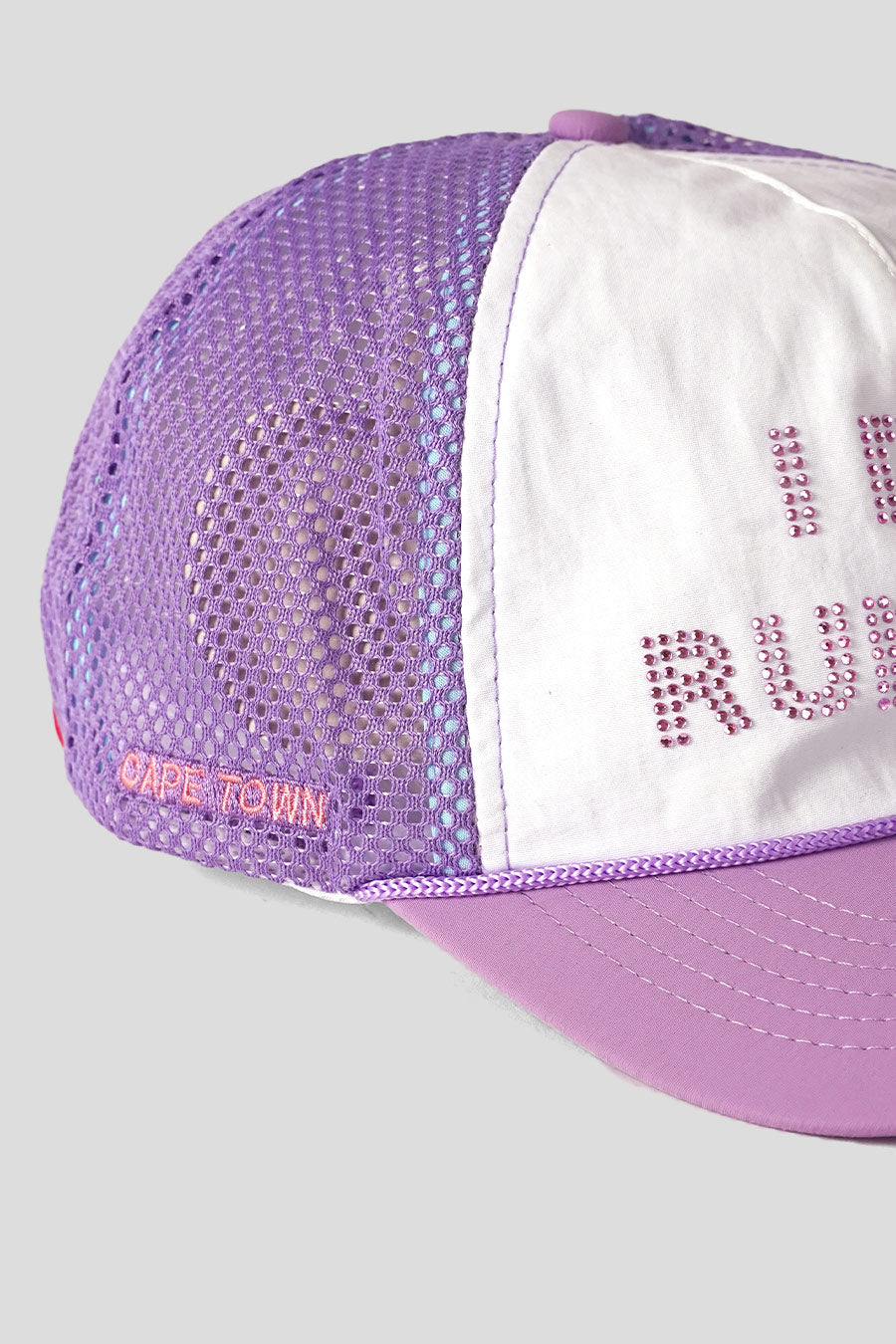 ALEX ZONO - CASQUETTE I DIG RUNNING RHINESTONE TRUCKER VIOLETTE - LE LABO STORE