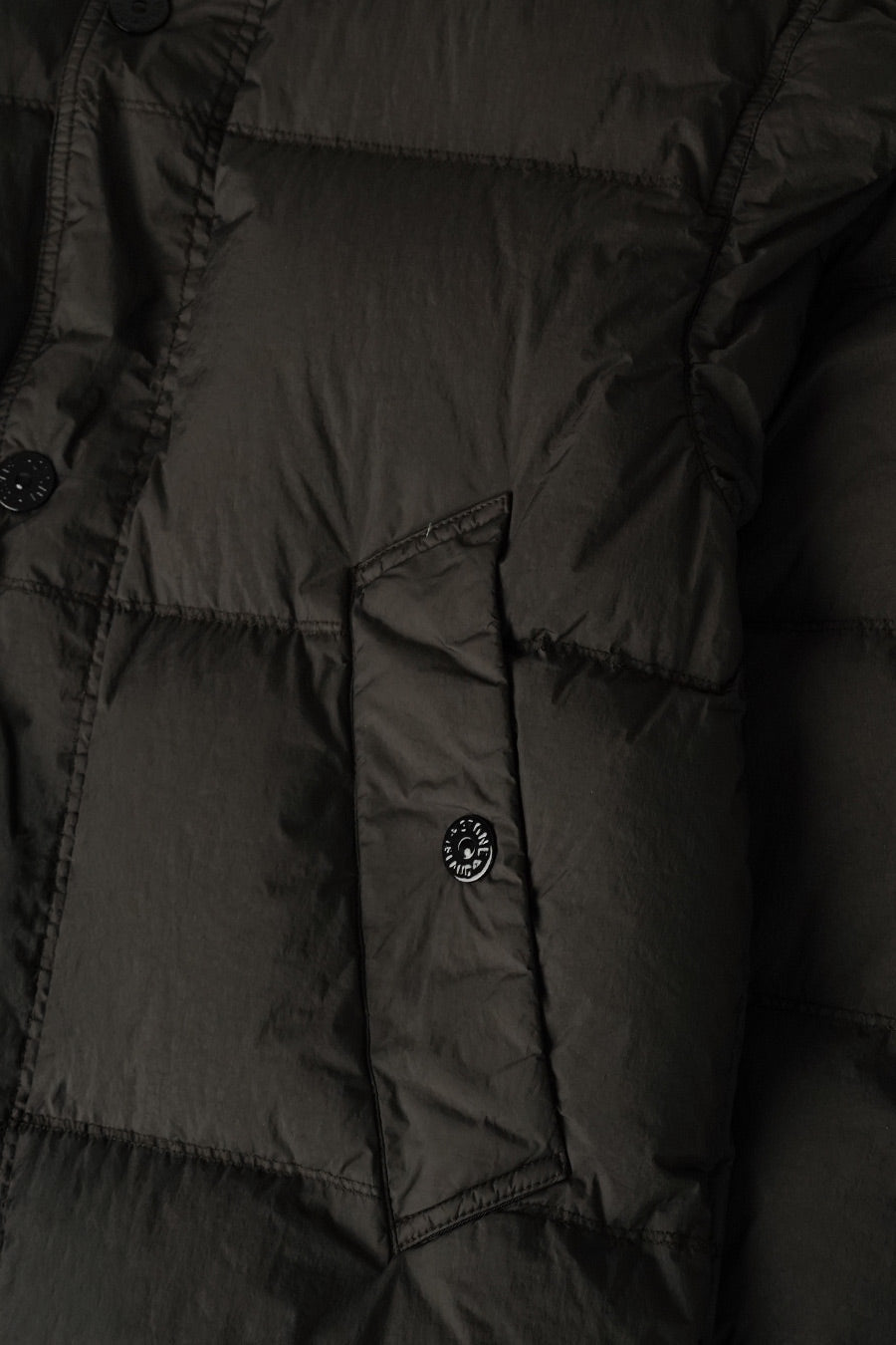 Stone Island - CRINCKLE REPS NY DOWN JACKET CHARCOAL GREY - LE LABO STORE
