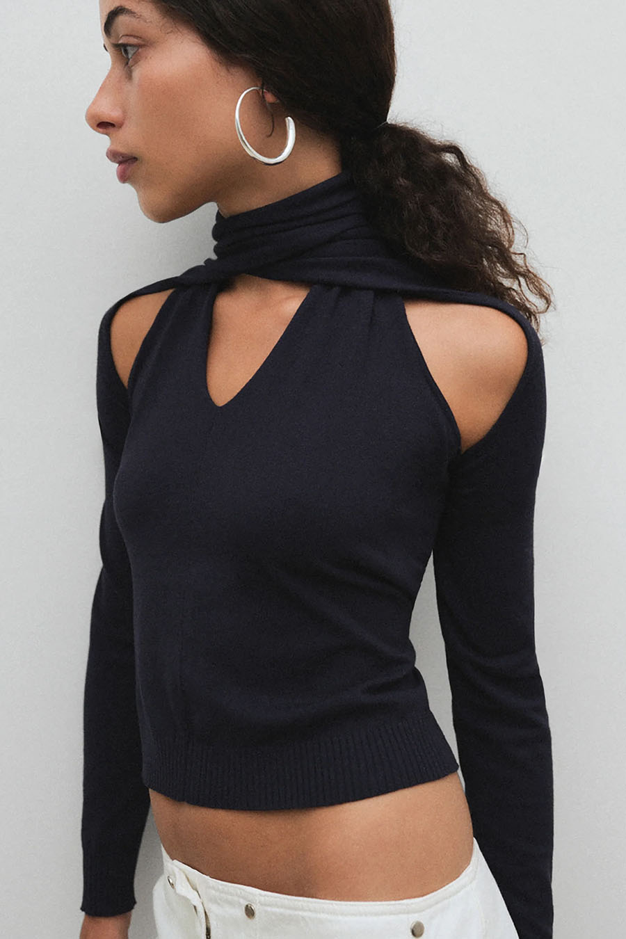 GIMAGUAS - NAVY BLUE LONG-SLEEVED TOP - LE LABO STORE