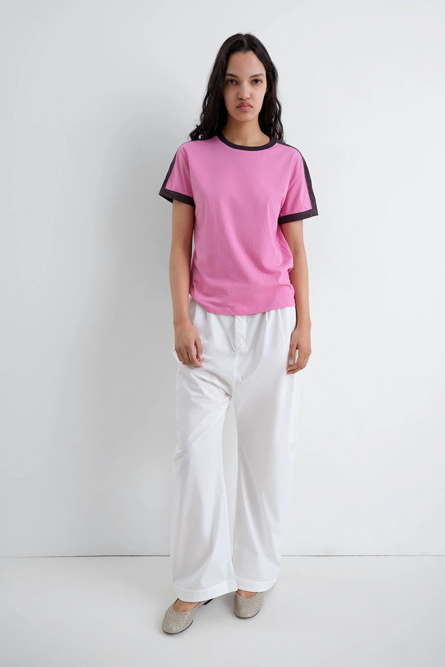 GIMAGUAS - PINK AND BLACK DIEGO SS T-SHIRT - LE LABO STORE