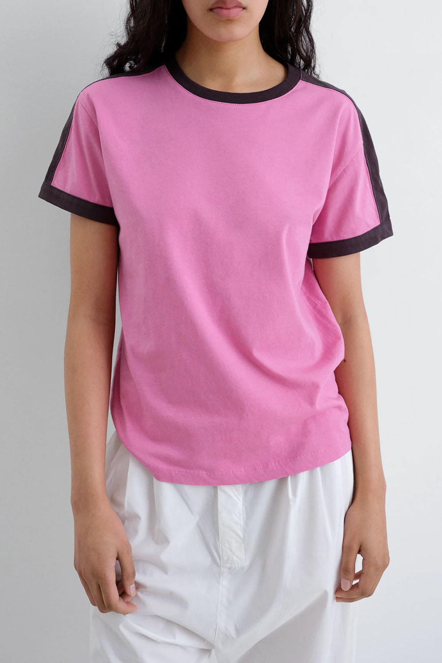 GIMAGUAS - PINK AND BLACK DIEGO SS T-SHIRT - LE LABO STORE