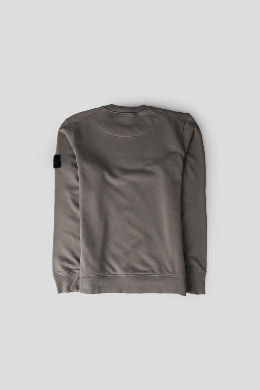 Stone Island - CREWNECK ORGANIC COTTON RAGLAN FLEECE GRIS - LE LABO STORE