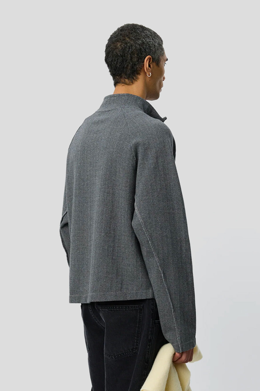 mfpen - CARDIGAN LEISURE ZIP UP GRIS FONCÉ - LE LABO STORE