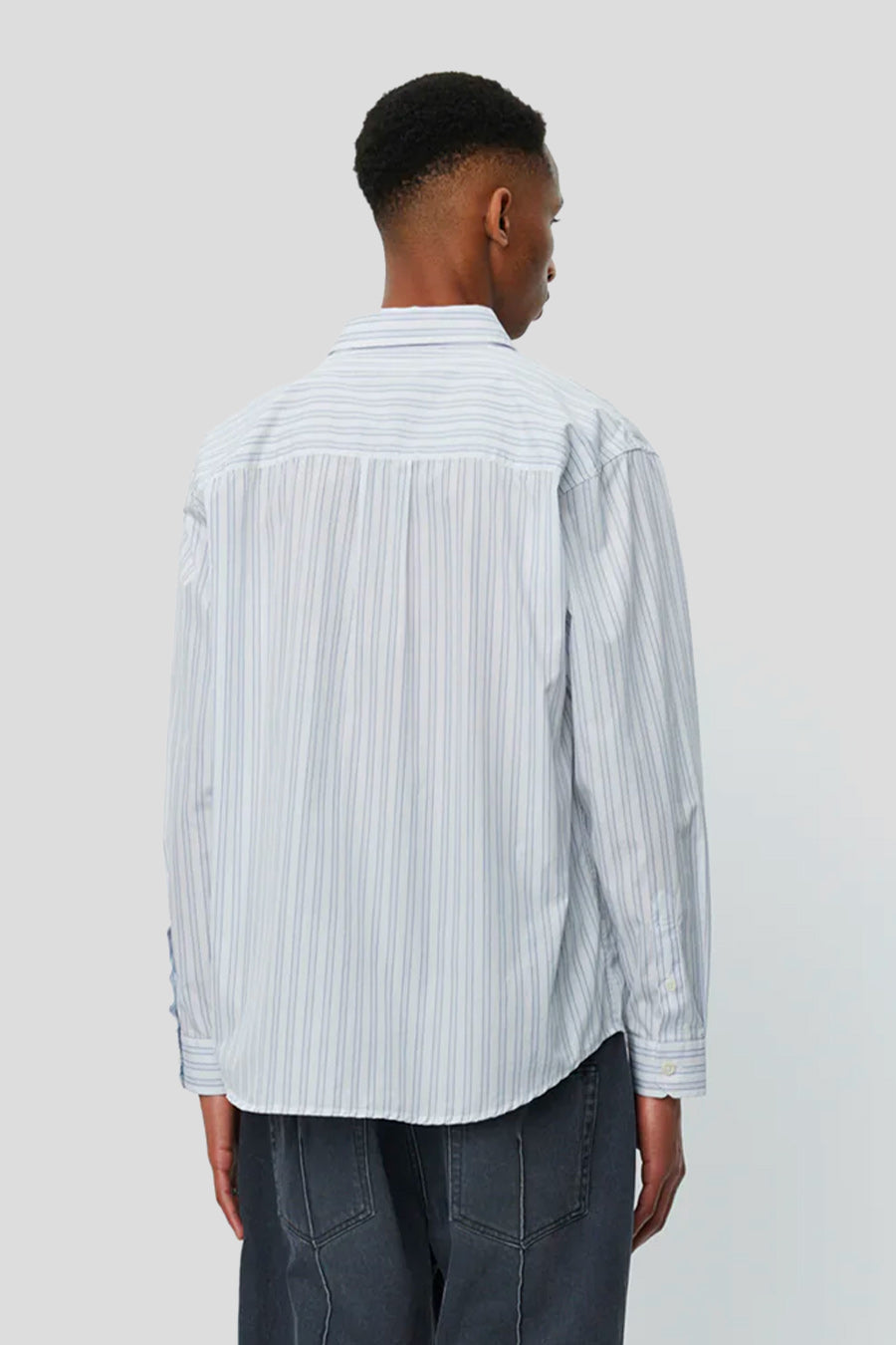 mfpen - BLUE AND WHITE STRIPED DISTANCE SHIRT - LE LABO STORE