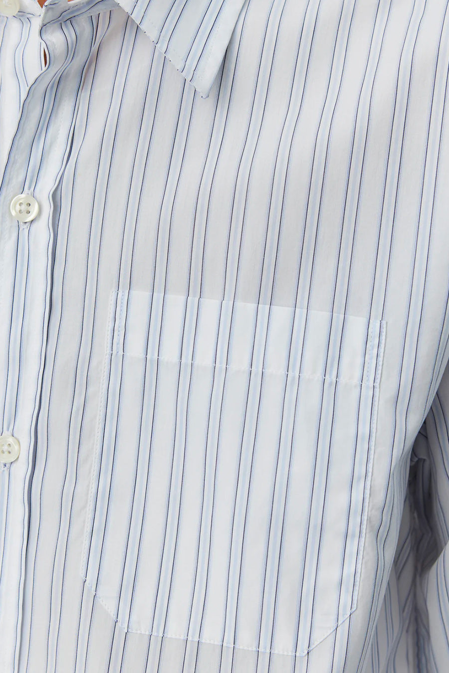 mfpen - CHEMISE DISTANT À RAYURES BLEU ET BLANCHE - LE LABO STORE