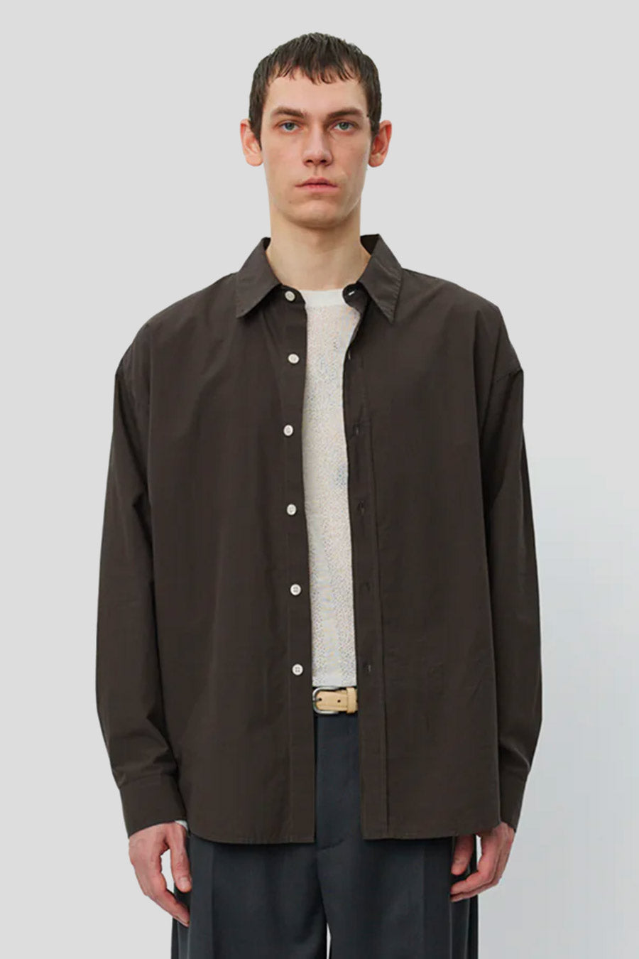 mfpen - CHEMISE NETWORK MICRO STRUCTURE MARRON - LE LABO STORE