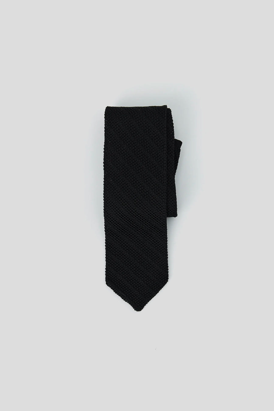 mfpen - CRAVATE À RAYURES TRICOTÉE NOIRE - LE LABO STORE