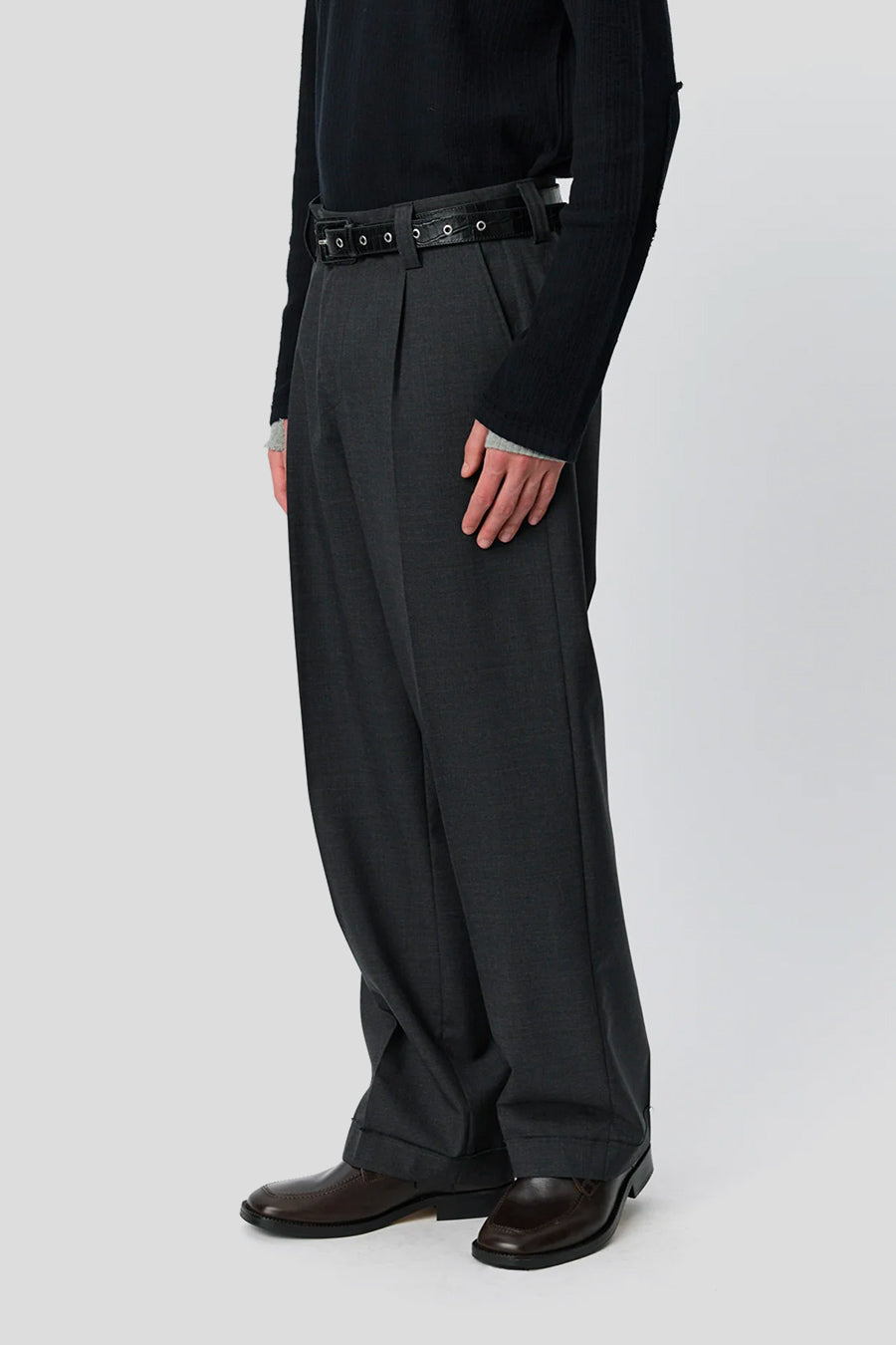 mfpen - DARK GREY PATCH TROUSERS - LE LABO STORE