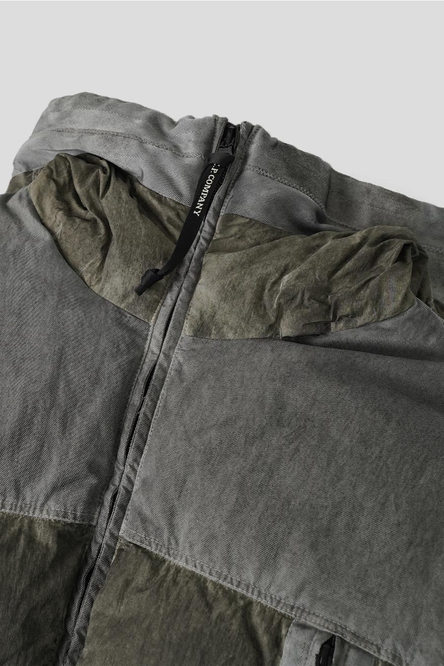 CP COMPANY - DOWN JACKET ECO-CHROME R MIXED GOGGLE FADED BLACK - LE LABO STORE