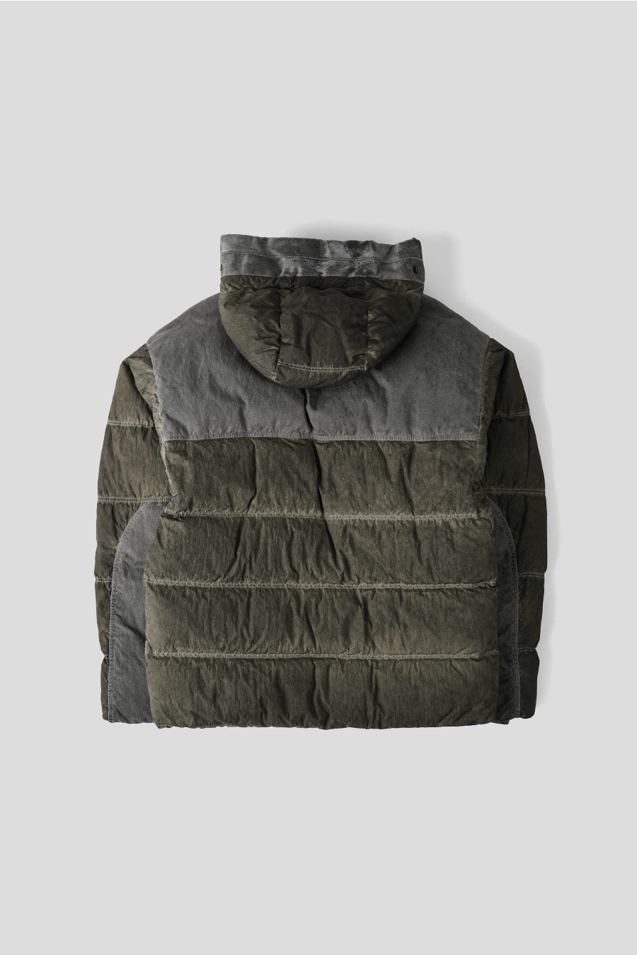 CP COMPANY - DOWN JACKET ECO-CHROME R MIXED GOGGLE FADED BLACK - LE LABO STORE