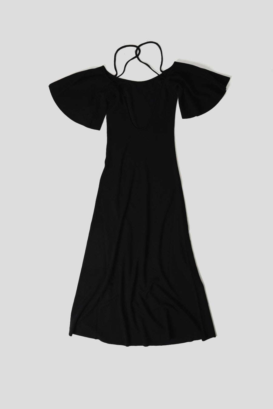 AMI PARIS - BLACK OFF-THE-SHOULDER DRESS - LE LABO STORE