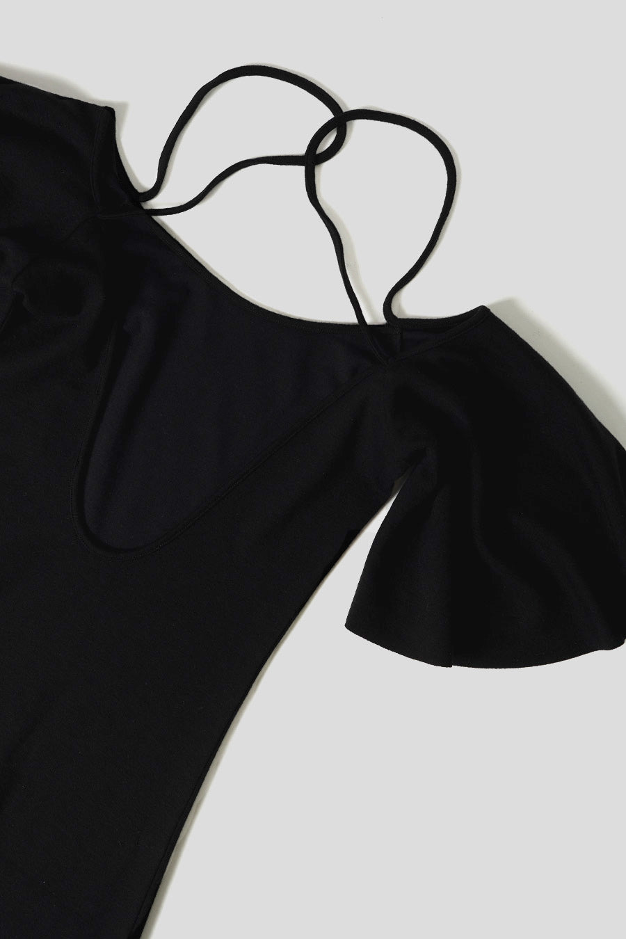 AMI PARIS - BLACK OFF-THE-SHOULDER DRESS - LE LABO STORE